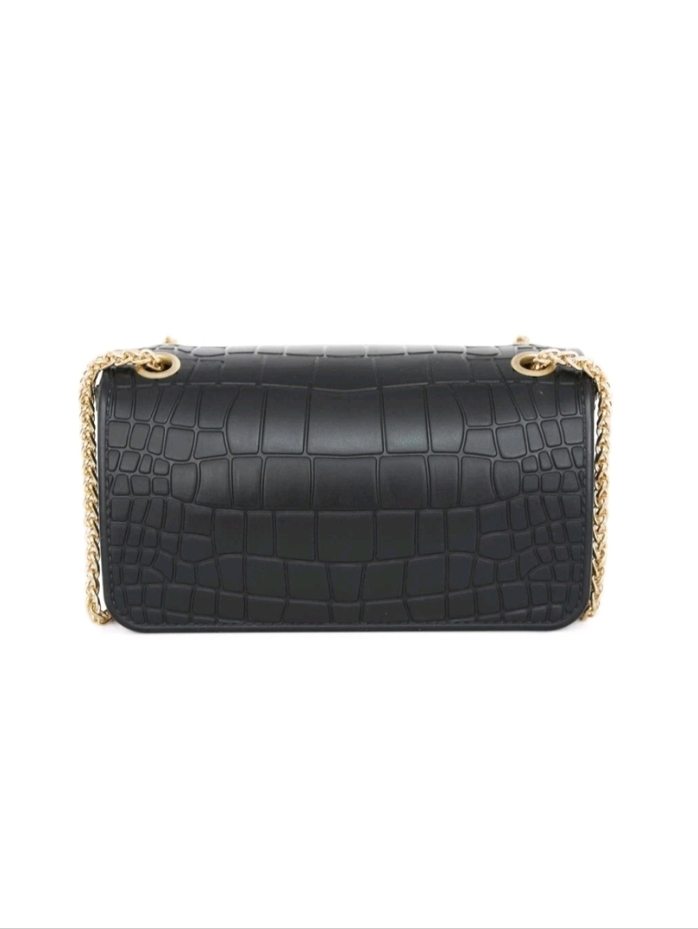 🌺 Most Wanted Textured Jelly Crossbody Chain Bag in Black - Picture 3 of 7